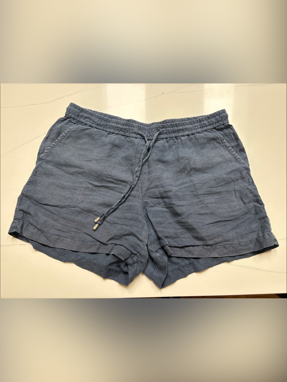 Tommy Bahama Navy Blue Linen Casual Shorts